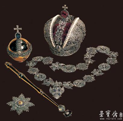 图28 大皇冠,帝王金球,帝王权杖,帝王勋章大链,帝王大星勋章