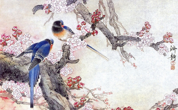 文房书画艺术品拍卖平台-中国传统工笔花鸟画的形式图片