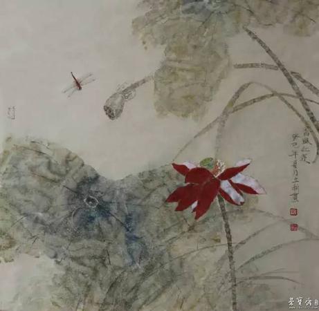 作品欣赏     中国著名工笔画家徐立新的"花好月圆"墨尔本画展