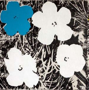 《沃霍尔-花》 丝网版画 56cm×56cm 1964年