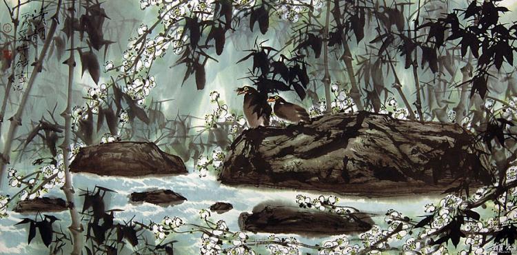 《清韵》2006年作 纳编人民美术出版社《中国当代名家画集·吴传麟》