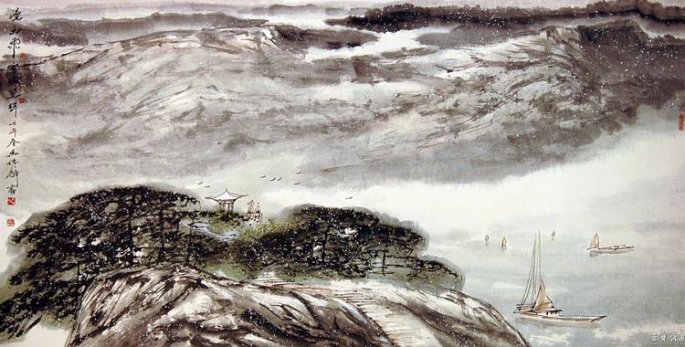 《漫天飞雪眩双眸》2002年作 纳编人民美术出版社《中国当代名家画集·吴传麟》