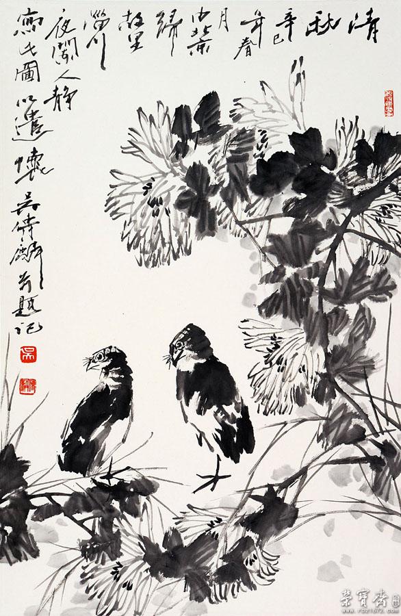 《清秋》2001年作 纳编人民美术出版社《中国当代名家画集·吴传麟》