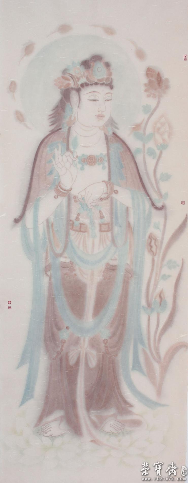 花开见佛丨周娜国画作品欣赏