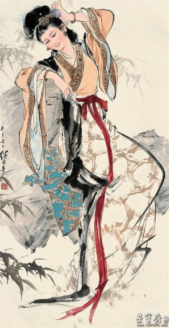 刘继卣《仕女》